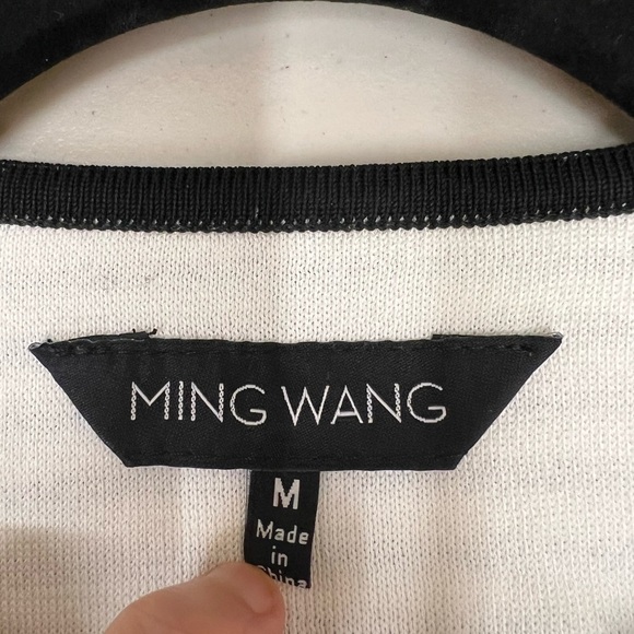 Ming Wang Geometric Striped Cardigan Size M - Picture 5 of 10